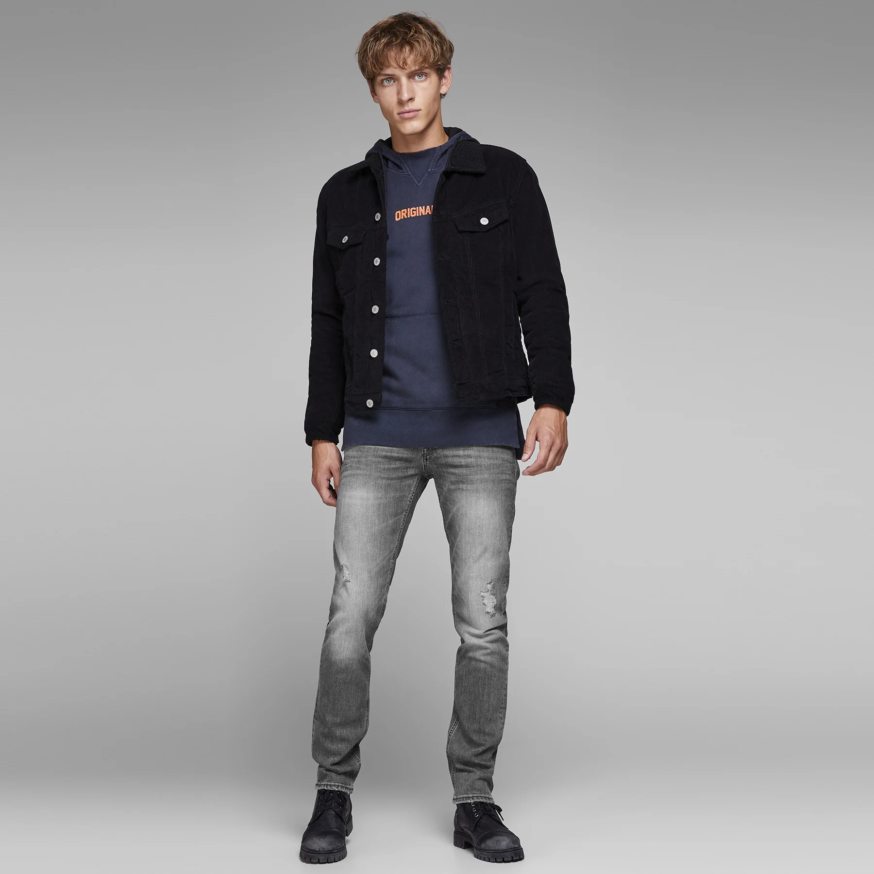 Джинсы JACK & JONES INTELLIGENCE JJIGLENN JJORIGINAL AM 767 джинсы мужские брюки 12145064|Мужские джинсы| |