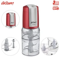 arzum duplex twin beam chopper electric kitchen appliances automatic double deck stainless steel chopping knives