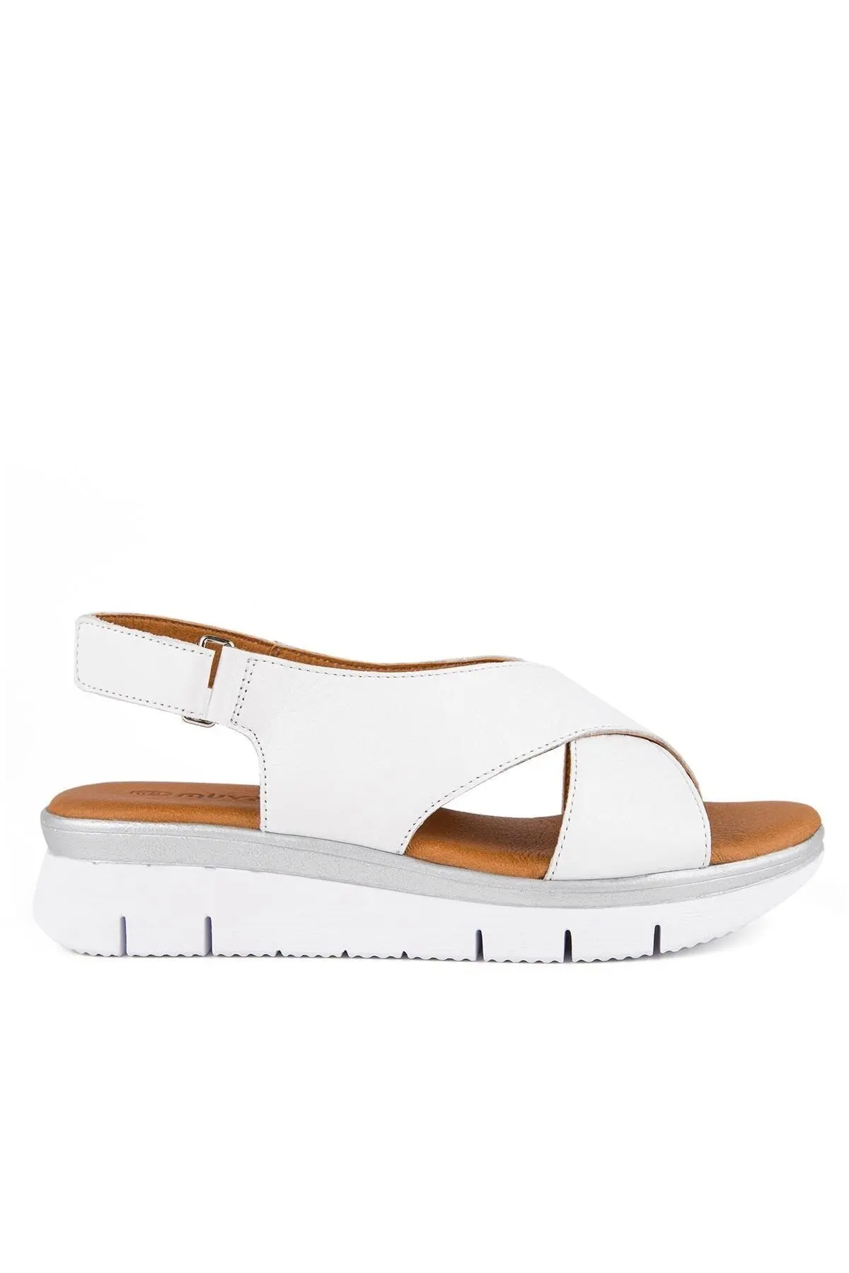 

Muya Giant Anatomical White Genuine Leather Women 'S Sandals