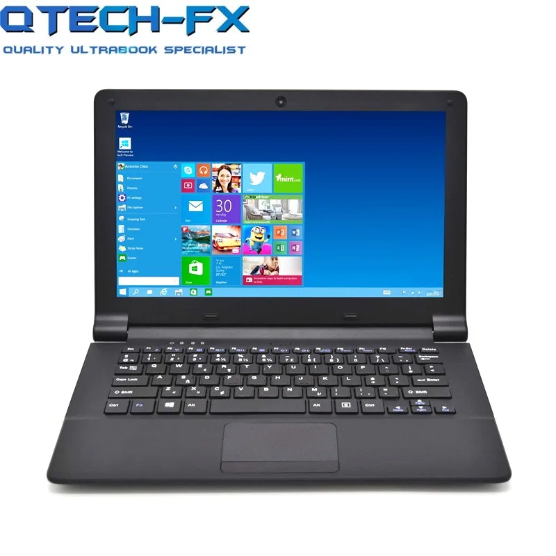 Review SSD 256/512GB 8G RAM Ultrabook CPU intel Quad Core Windows10 Business School Laptop Black Arabic AZERTY Spanish Russian Keyboard