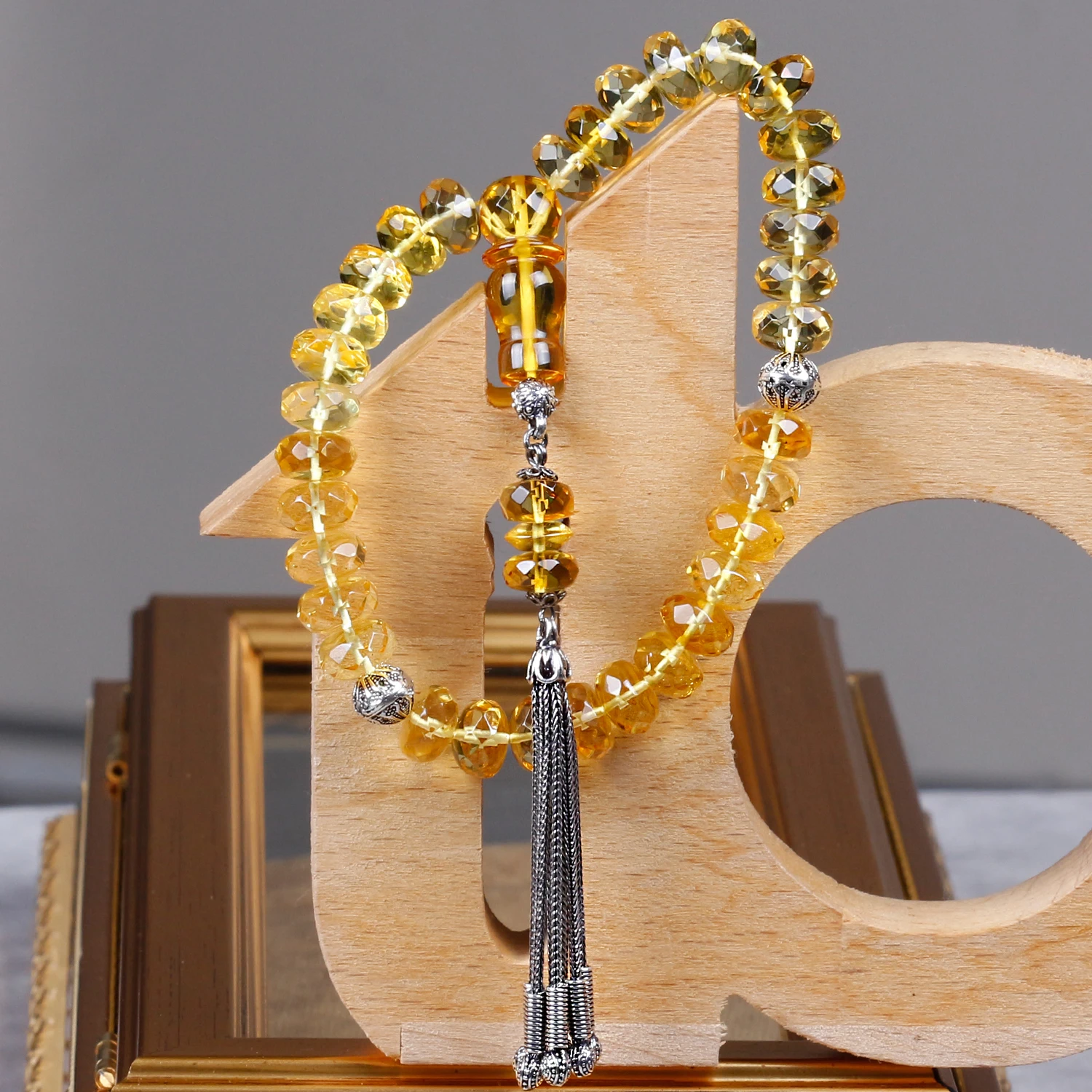 

Exclusive Amber Tasbih with Facet Cutting Fashion Turkish Premium Quality Handmade Jawelery