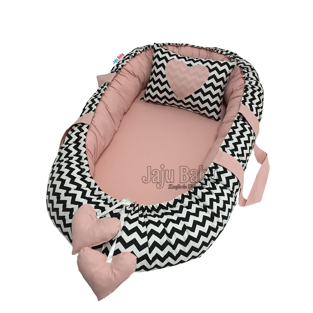 

Jaju Baby Nest Black Switchback Powder Orthopedic Babynest Baby Bedding 100x60cm