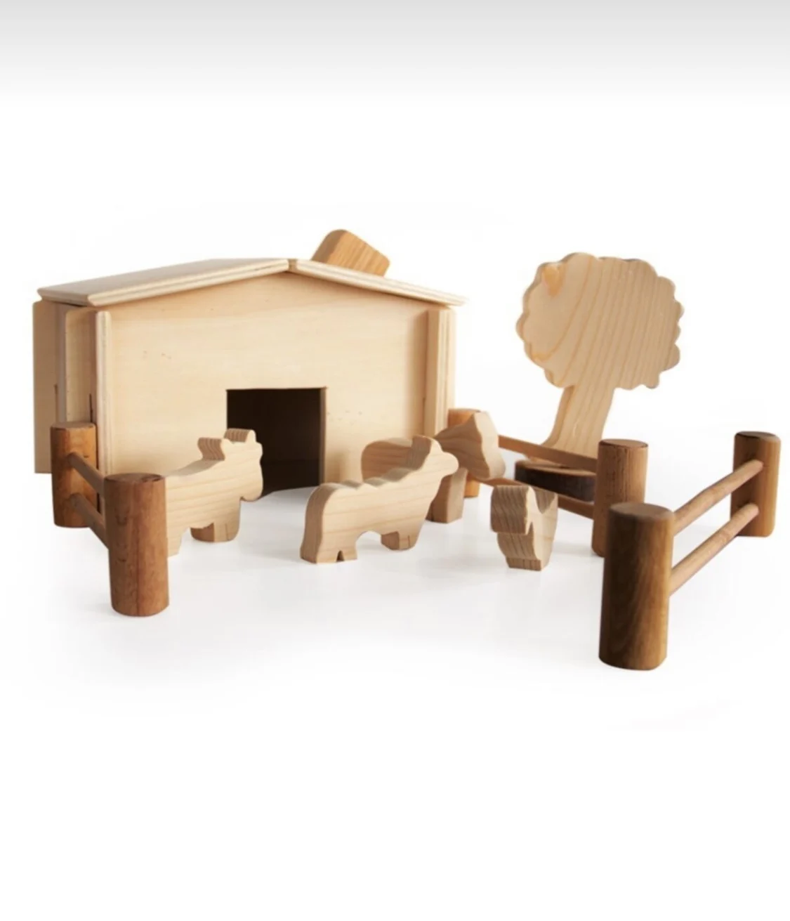 

New animal Wooden Toys for Kids Rainbow Building Blocks Jenga Educational Birthday Preschool Teaching Gifts for Children