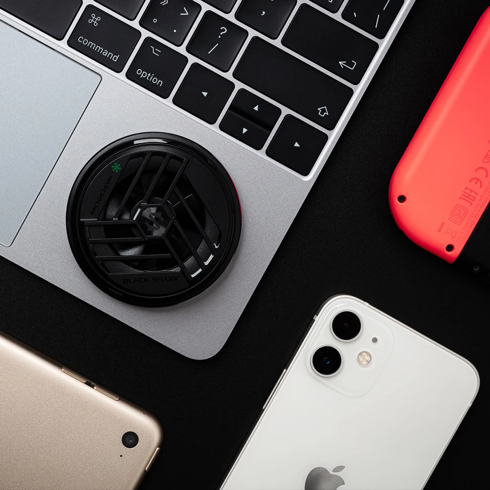 Black Shark Magnetic Cooler for Gaming Phone for iPhone 12/iPhone 13/Black Shark 4/Rog/Xiaomi/Poco F3/Switch/Pad Fast Cooling