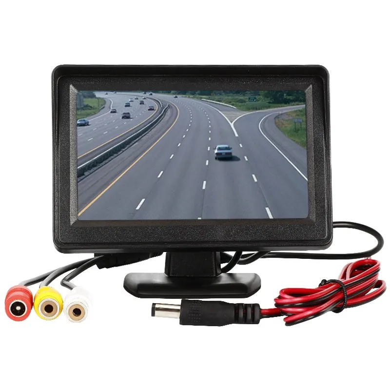 

4.3 Inches Car Display For Rear View Camera TFT LCD Monitor Reverse Camera 12V HD Digital Color Video Input Screen NTSC PAL