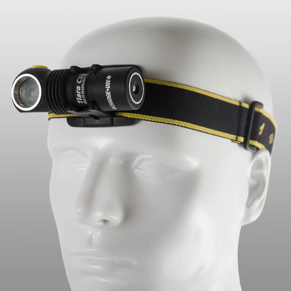 Светодиодный Налобный Фонарь Armytek Tiara C1 XP L LED + Магнитная Зарядка 18350 Li Ion