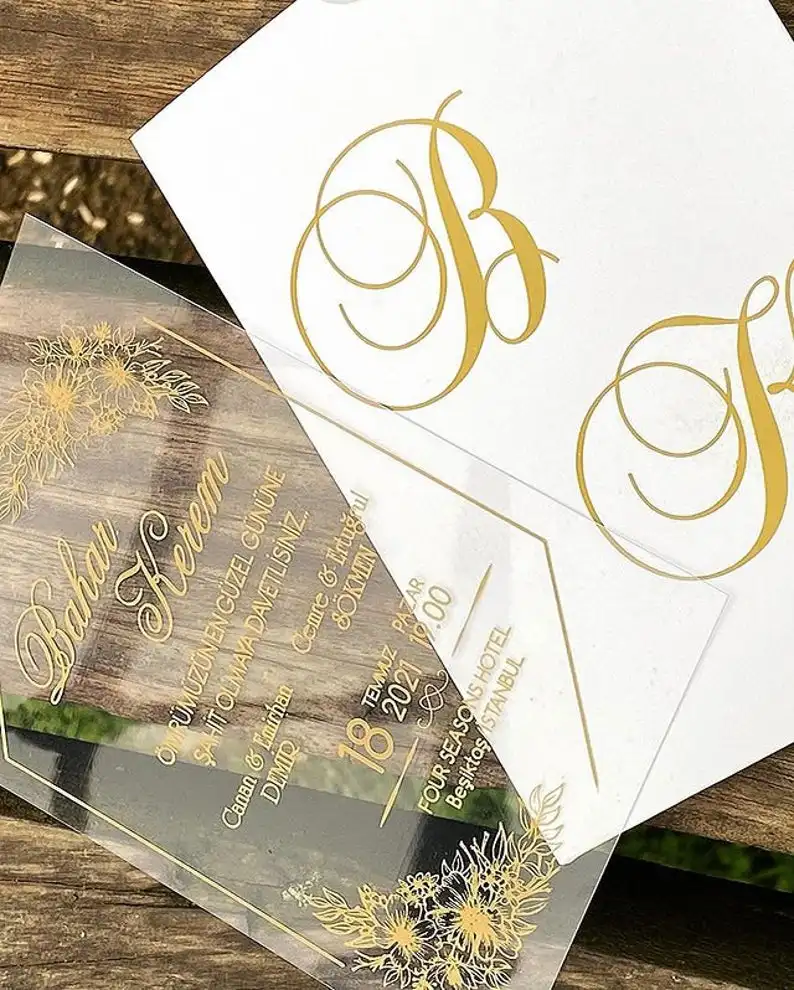 Tarjeta de invitaci&oacute;n de cumplea&ntilde;os hecha a mano, 100 unidades, fiesta de boda personalizada, Navidad, evento, temporada de boda, parte de fairylique, 2021-2