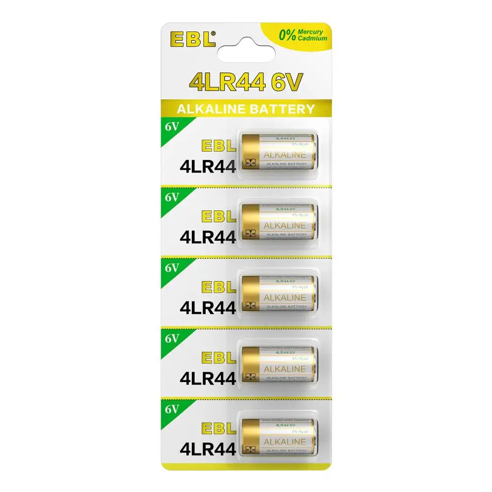 

EBL 5pcs 4LR44 6V Battery 4AG13 L1325 476A PX28A for Car Watch Dog Collar Remote Controll