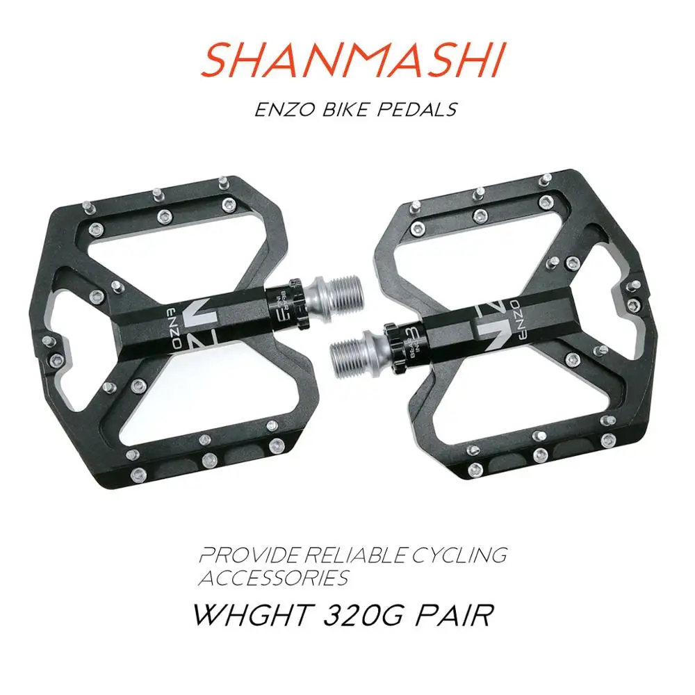 Shanmashi Новый mtb педали ENZO с плоским дном ультра легкие для горного велосипеда