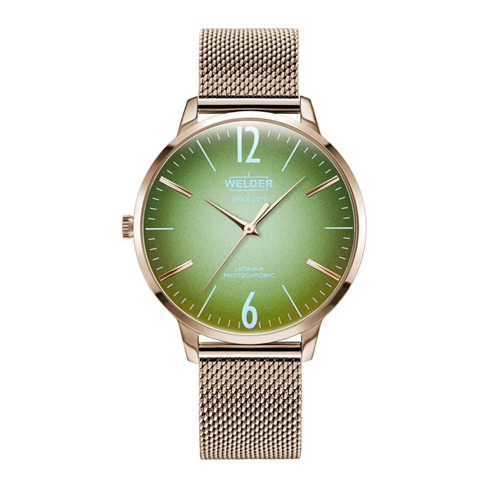 Часы сварщик тонкий женский Breezy WRS625 Сфера объектив Фотохромные ремешок Milanese mesh