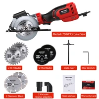 mini circular saw 750w 5 8a 3500rpm compact circular saw with laser electric saw with 6saw blades meterk power tools for cutting