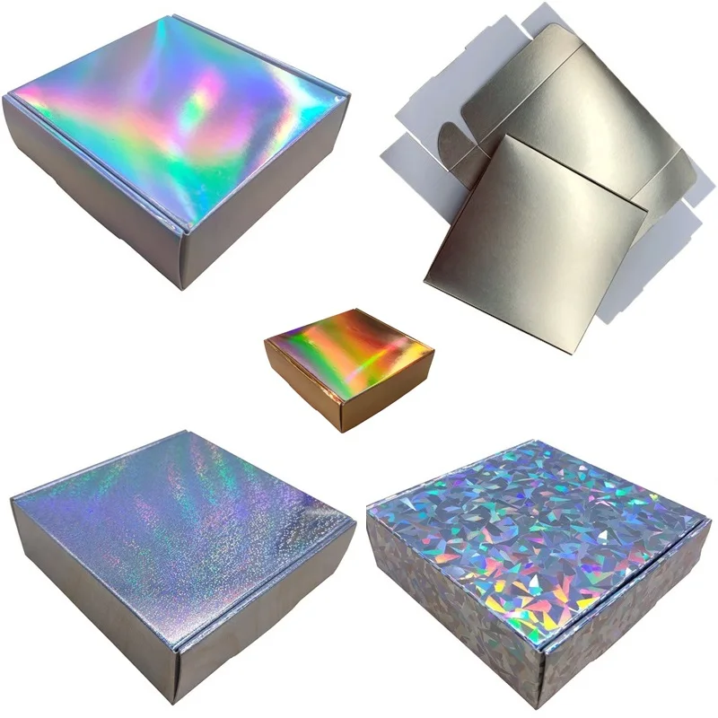 For Wedding, Holographic Gift Packaging For Party Favor Iridescent Reflection