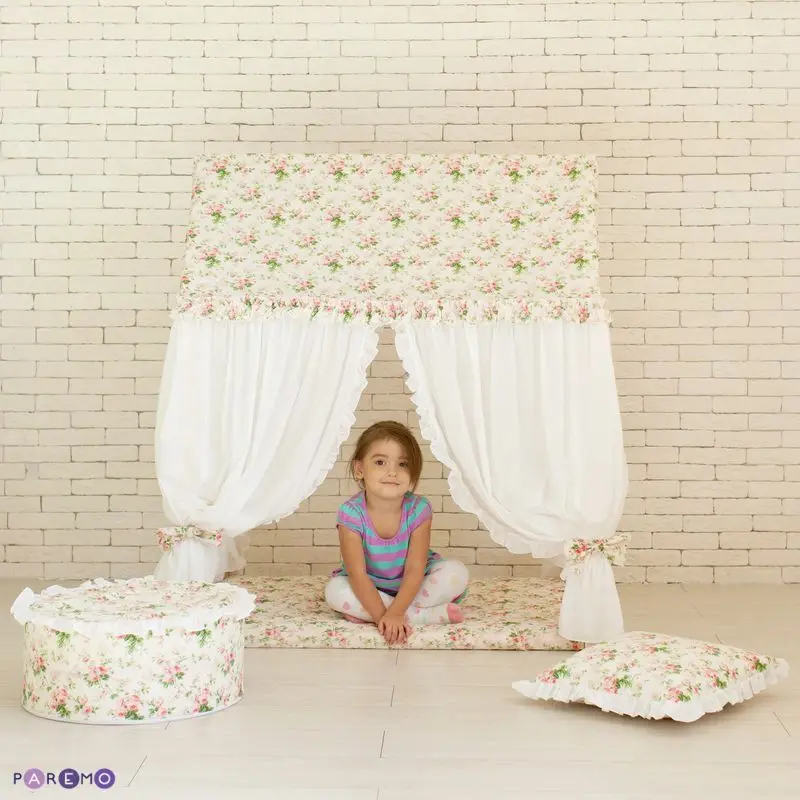 Текстильный домик-палатка с пуфиком &quotДворец Шахерезады&quot | Игрушки и хобби