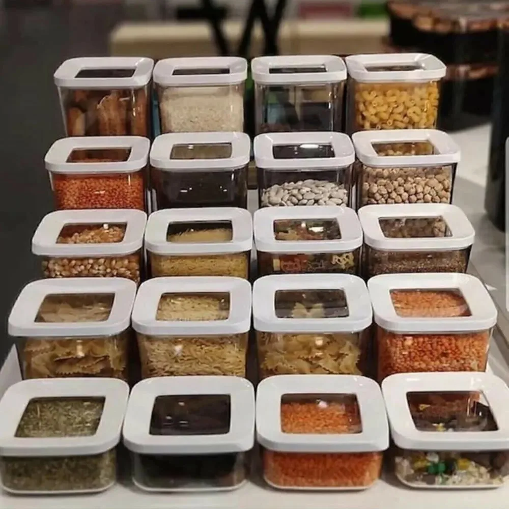 5-40 предметов Коробка для хранения Кладовая Кухня Холодильник Организатор Еда