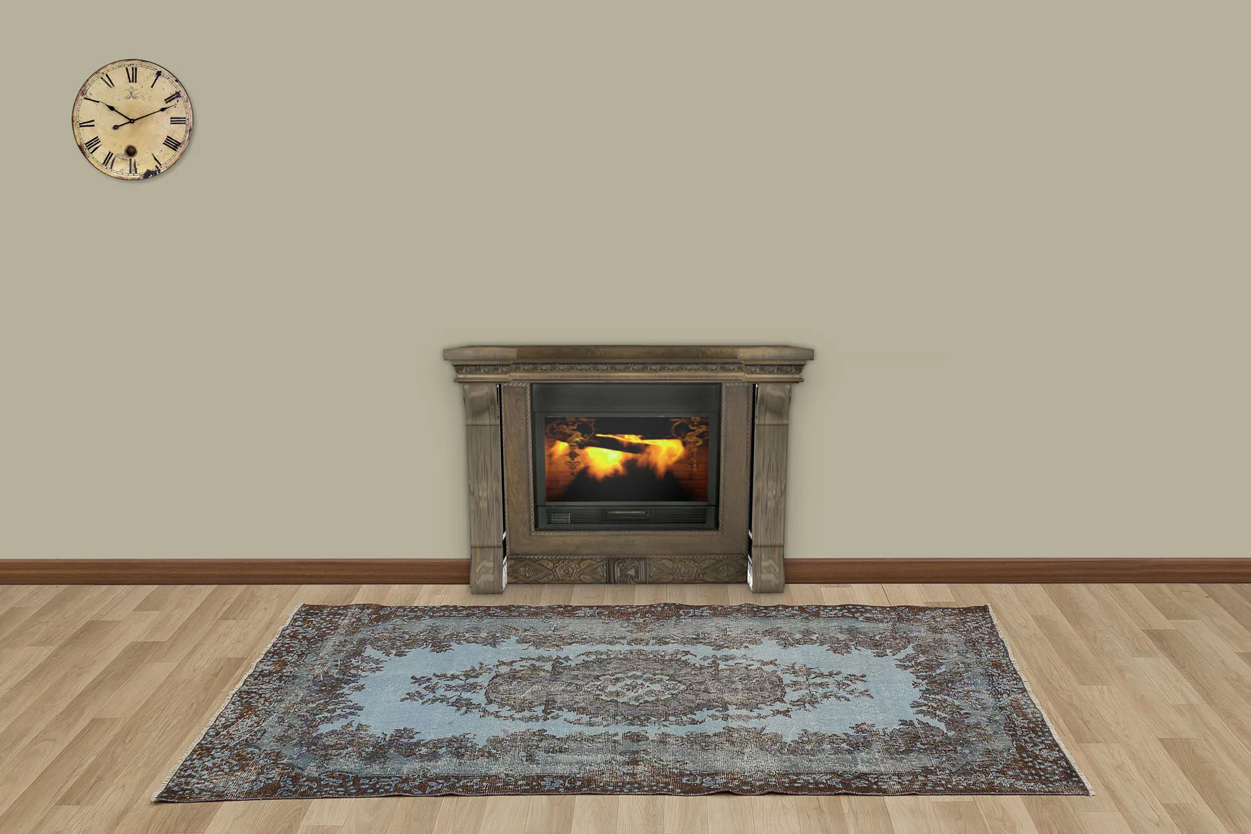 

Hand Woven Tumbled Carpet (7249)114x214