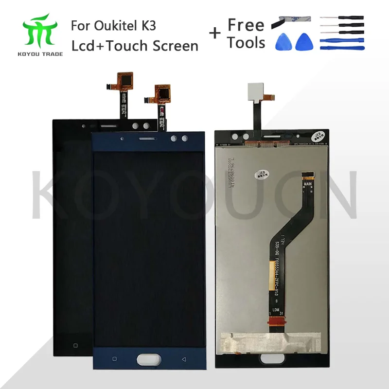 Для Oukitel K3 ЖК дисплей + кодирующий преобразователь сенсорного экрана в сборе 100%