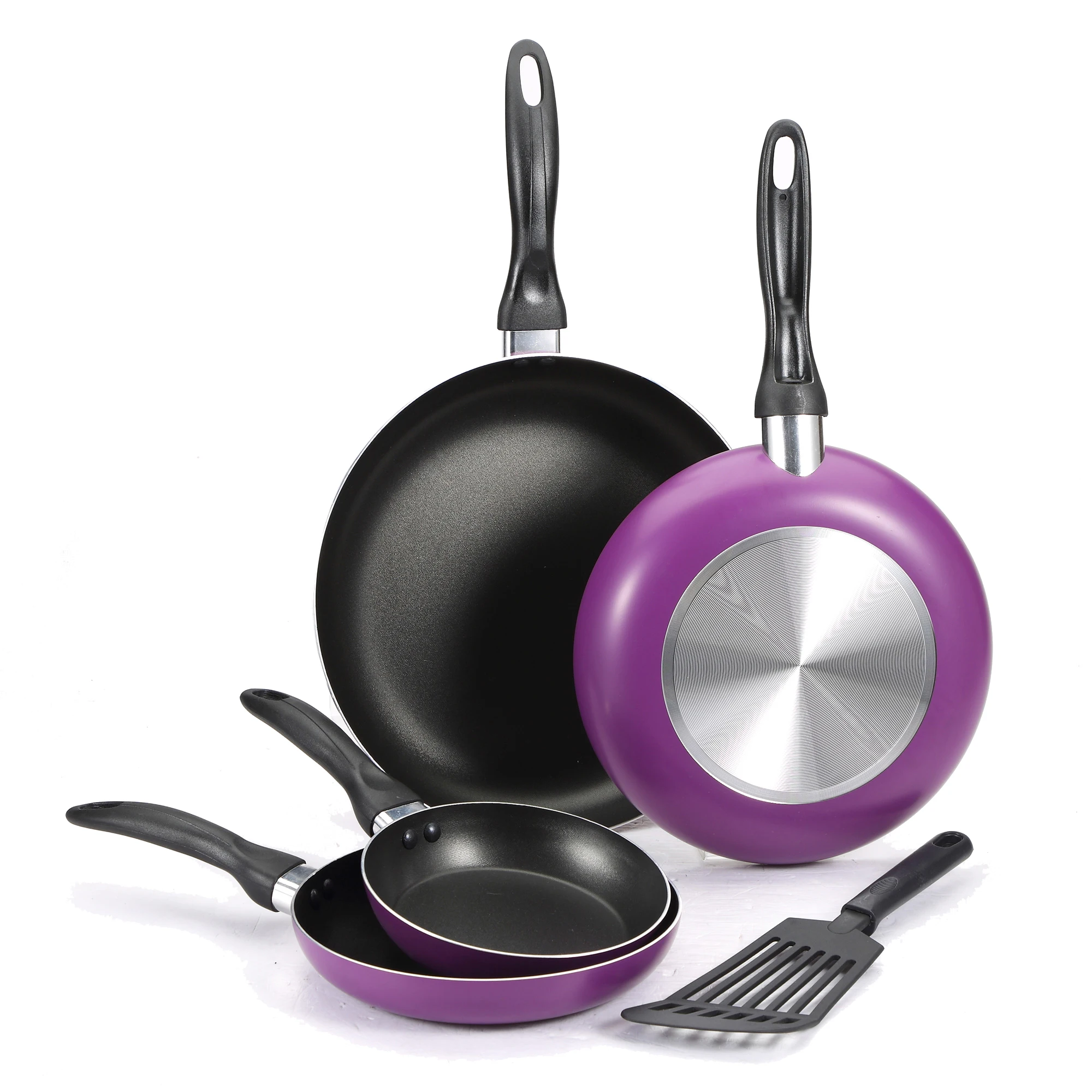 5 шт. кухонный аккумулятор из нержавеющей стали с комплектом сковородки San ignдвоо