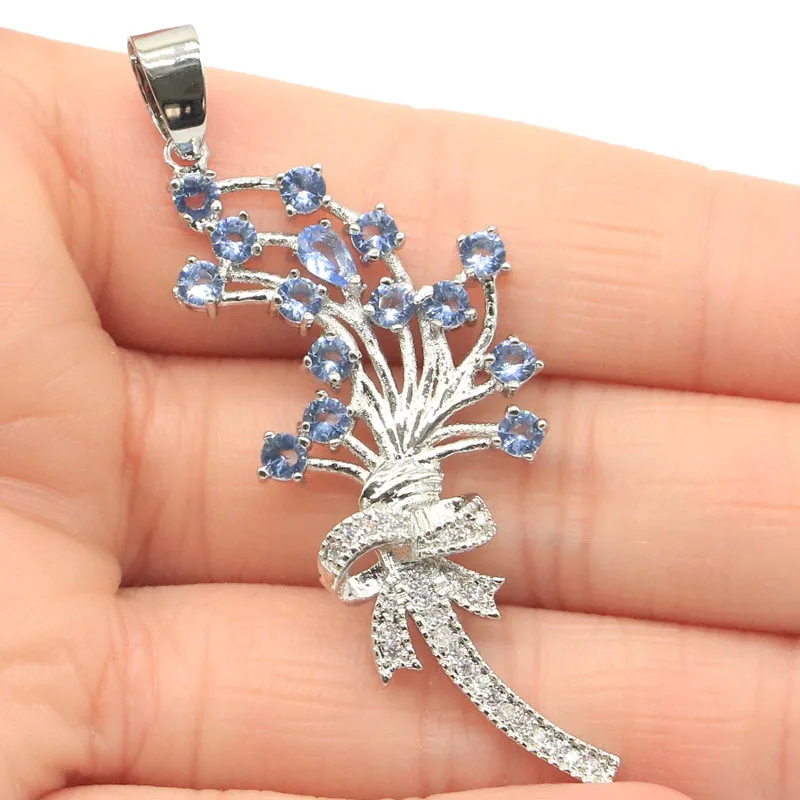 57x21 мм классический креативный сине-фиолетовый танзанит натуральный CZ подарок