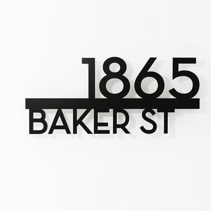 Современный домашний знак адрес табличка наружный номер дома дверные таблички