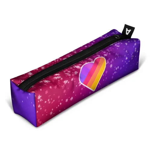 Пенал 3D Снежный LIKEE для школы и дома яркий принт карандашей ручек|Пеналы| |