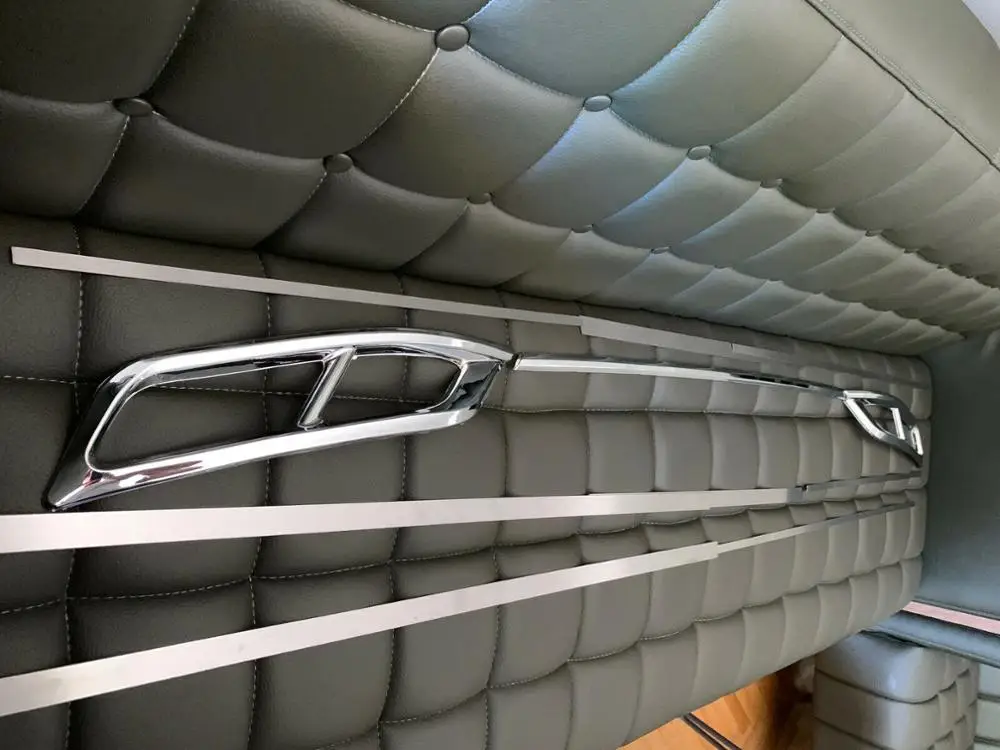 Rline R line Стиль 2019 + для нового VW Passat B8 B8.5 хромированные дефлекторы выхлопных газов