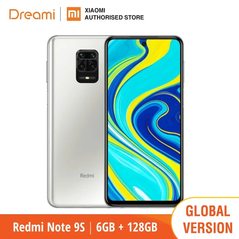 Глобальная версия Xiaomi Redmi Note 9S 6 ГБ ОЗУ 128 памяти жесткого диска (Фирменная