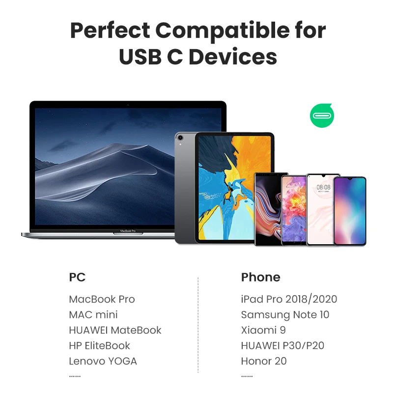 UGREEN кард-ридер Тип C устройство для чтения карт SD TF микро-sd 4 0 UHS-II USB-C3.1 памяти OTG iPad