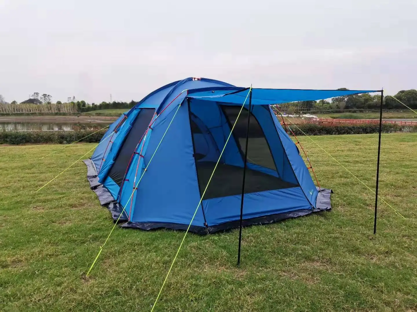 Палатка туристическая. Шатер палатка с тамбуром на 4 или 6 человек. | Спорт и