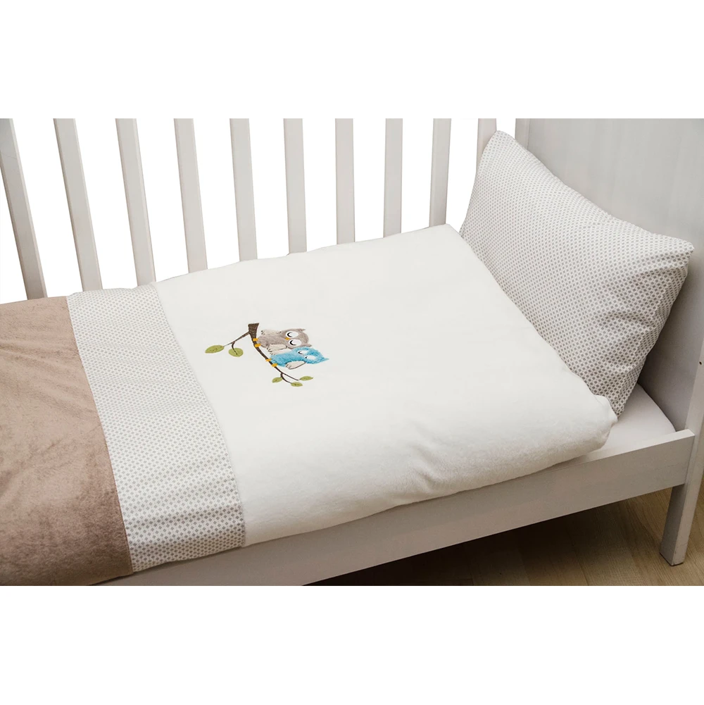 2 Pcs Baby Bedding Set Cotton For Boy Girl Includes Pillowcase Duvet Cover
