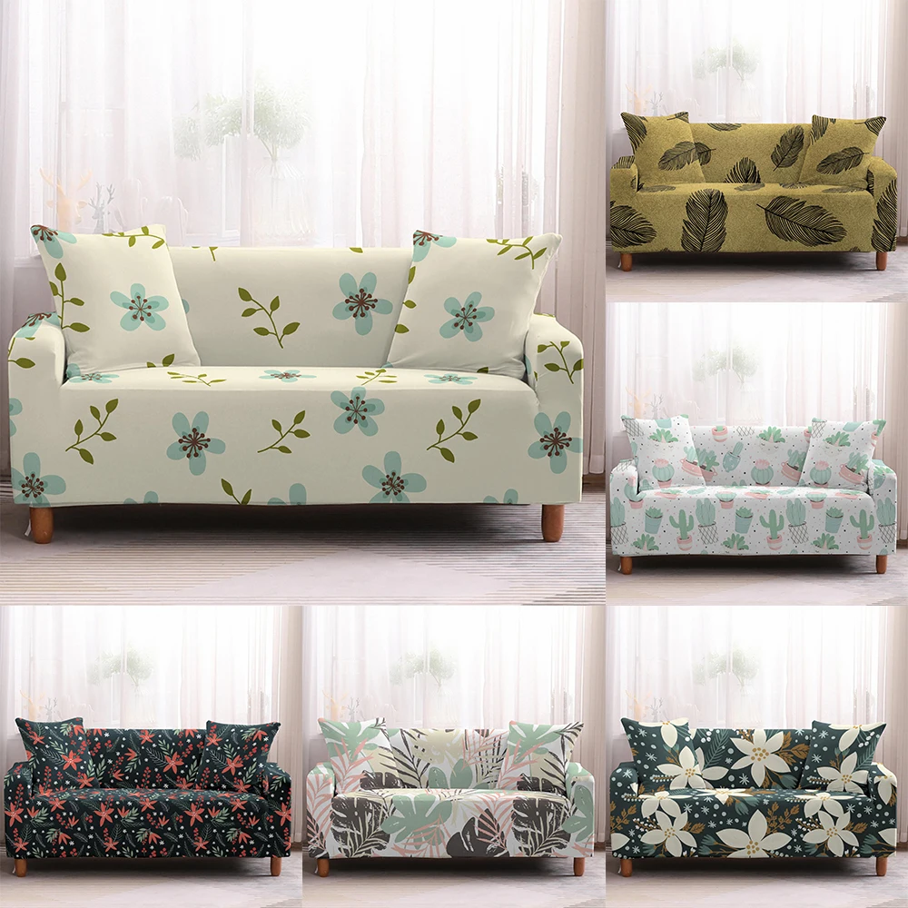 Листьев стрейч диванных чехлов чехол для дивана гостиная Non slip Универсальный