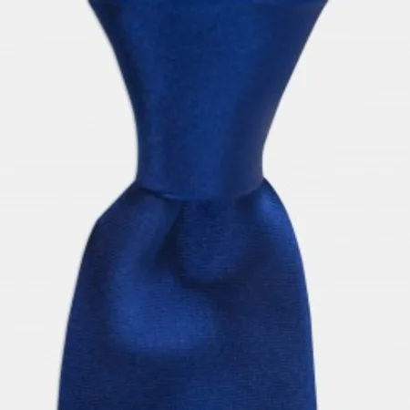 

Straight blue silk tie 67828052