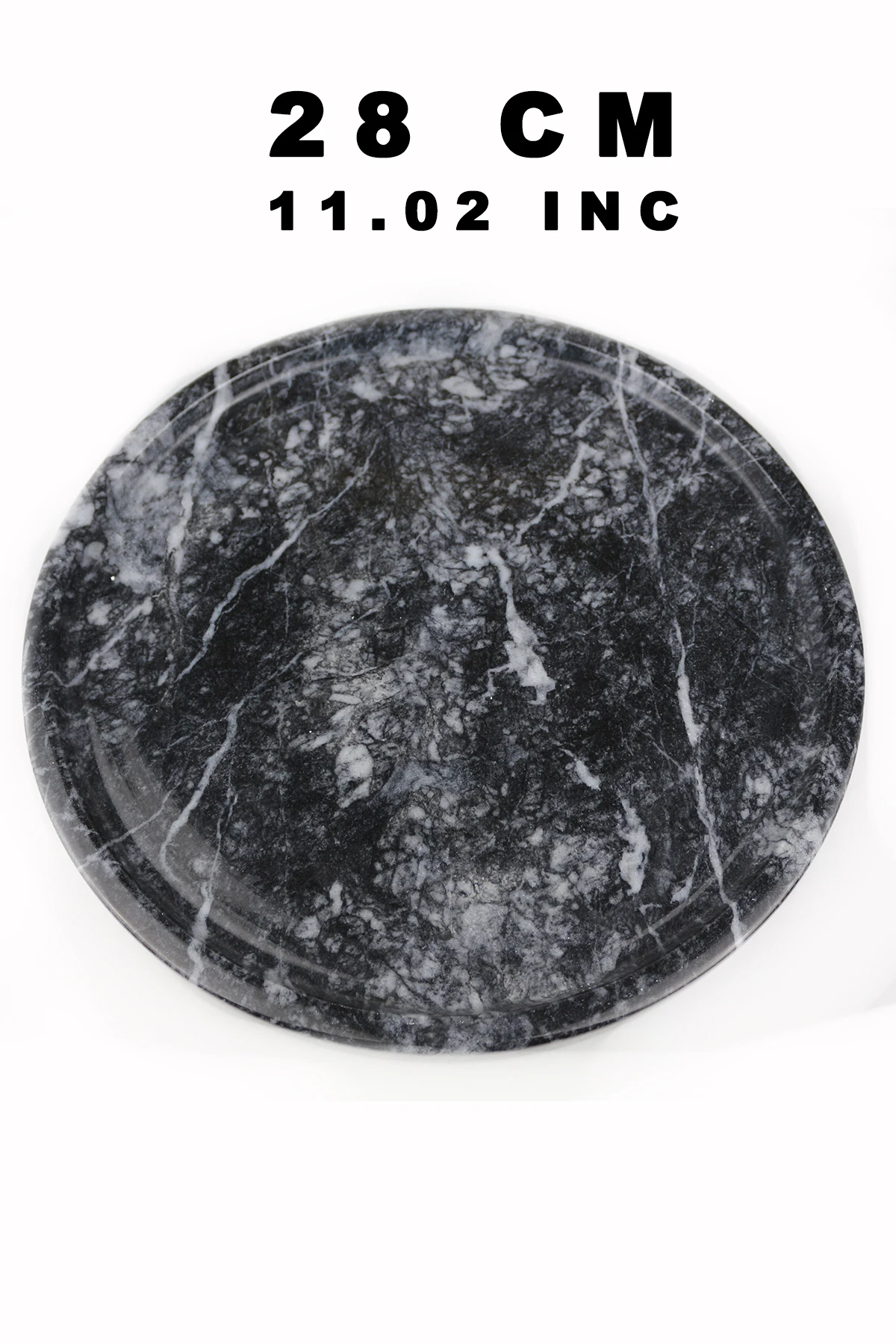 

Nordic Real Natural Marble Tray Kitchen Cake Presentation Round Bathroom Jewelry Box Dish Dispenser Luxury Tiss Black White Gray