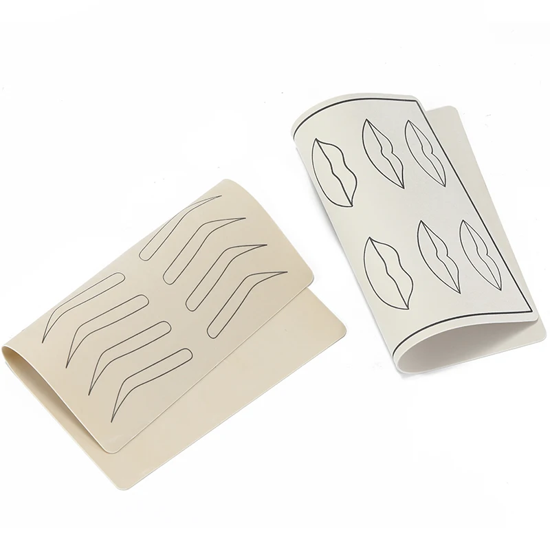 1PCS Lips Eyebrow Tattoo Skin Latex Practice Microblading Blank Fake Beginner Special Designs Supplies |