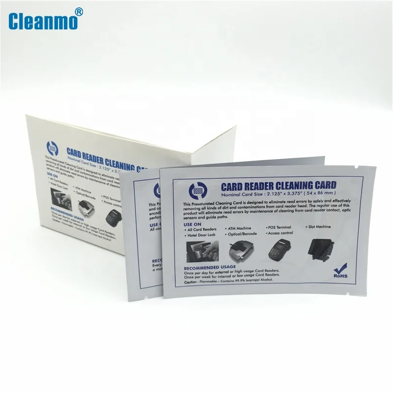 50 шт. гостиничный замок для чтения карт atm салфетки dip card reader s Чистка (Прямая