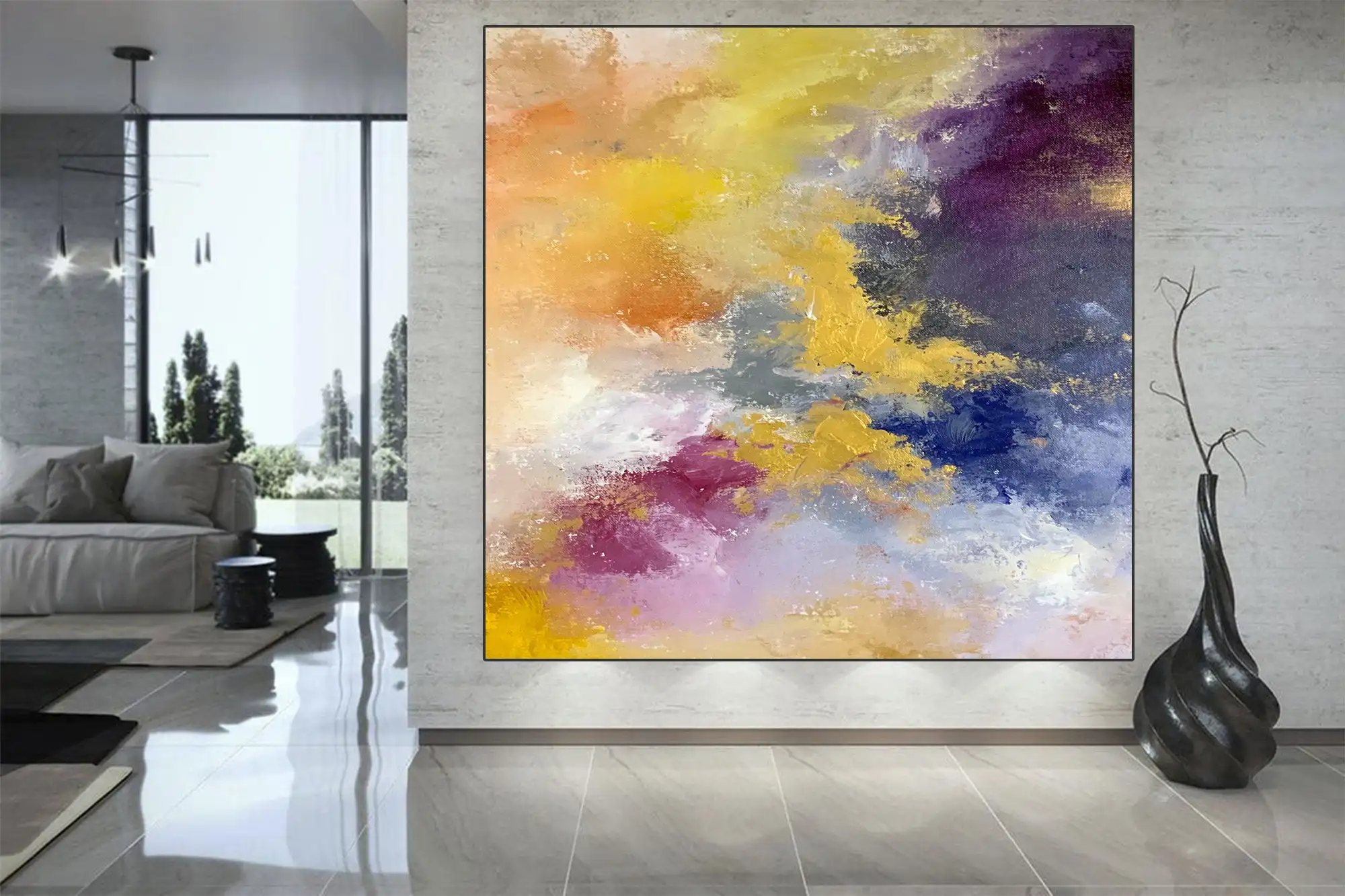 

100% Oil Painting On Canvas Handmade Abstract On Canvas Handmade Abstract Wall Art For Living Room Wall Cuadros Unframed