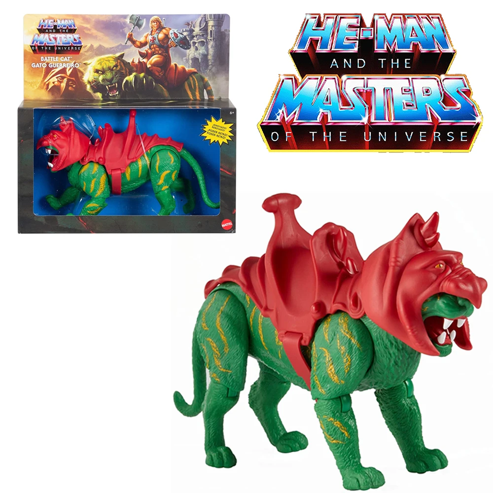 El maestro del universo Origins Monsters Series Original GVN48 Battle Cat, regalos de cumpleaños y Navidad para niños, juguete para niños Ret