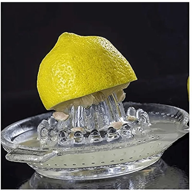 

Lady's Kitchen Glass Manual Lemon and Orange Juicer Cocktail Drink Kitchen Accessories Organic Healthy
