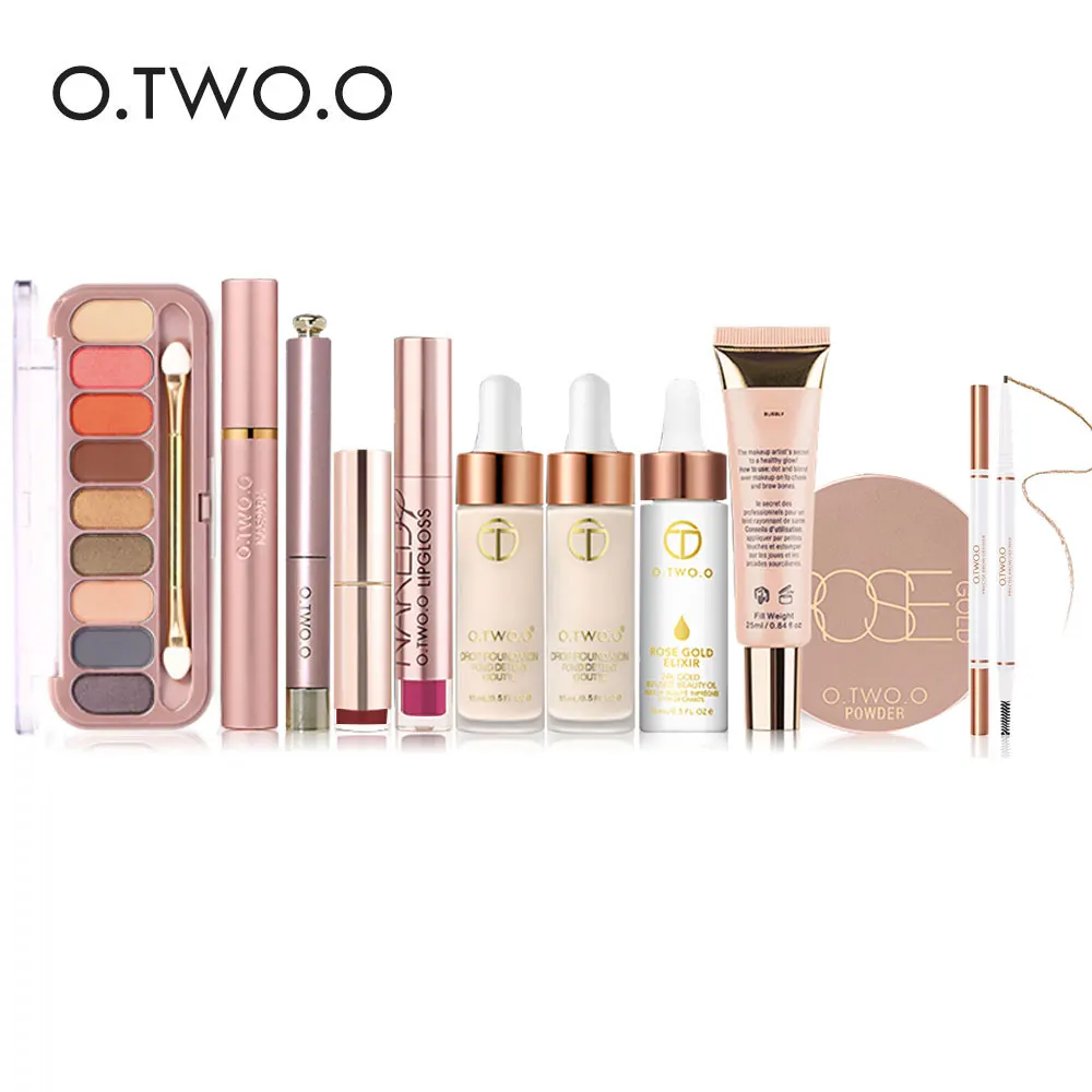 11Pcs set 11 шт. косметический набор женский полный макияж лица ежедневное использование косметики макияж Косметические Наборы Подарочный набор инструментов подарок для макияжа - Цвет: 11Pcs set