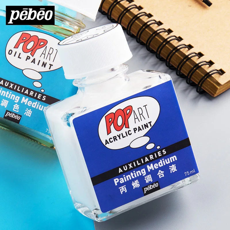 

Pebeo Acrylic Blending Liquid Professional Acrylic Paint Retarder 75ml Pigment Material Medium Diluent Drying