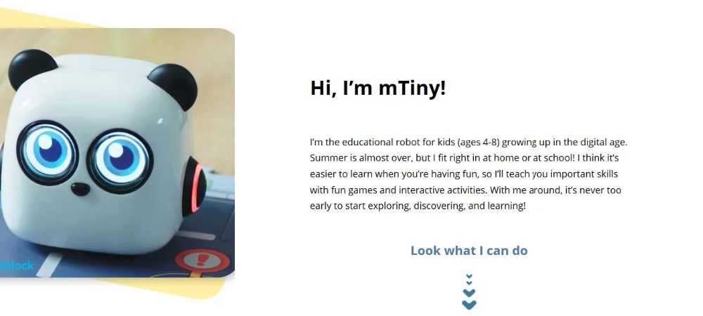 Makeblock mTiny без экрана кодирующий робот для возраста 4-8 лет