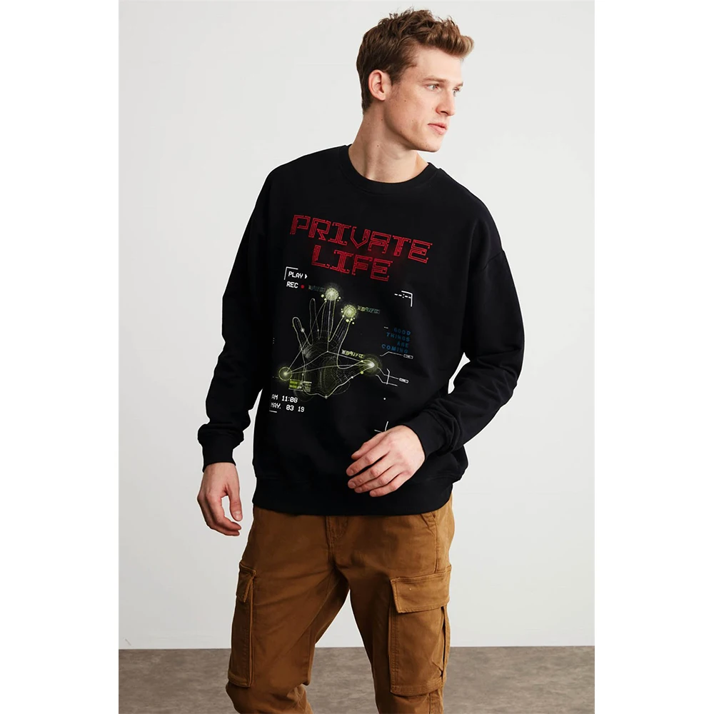 

2021 Men Hip Hop No Hoodie Streetwear Cotton Clothes Male Pullover Casual Zipper Sweatshirts Male Tracksuits Fashion Clothes Outerwear Pocket Zipper Slim Fit Stand Collar Fleece Sportswear Autumn Winter Spring Daily