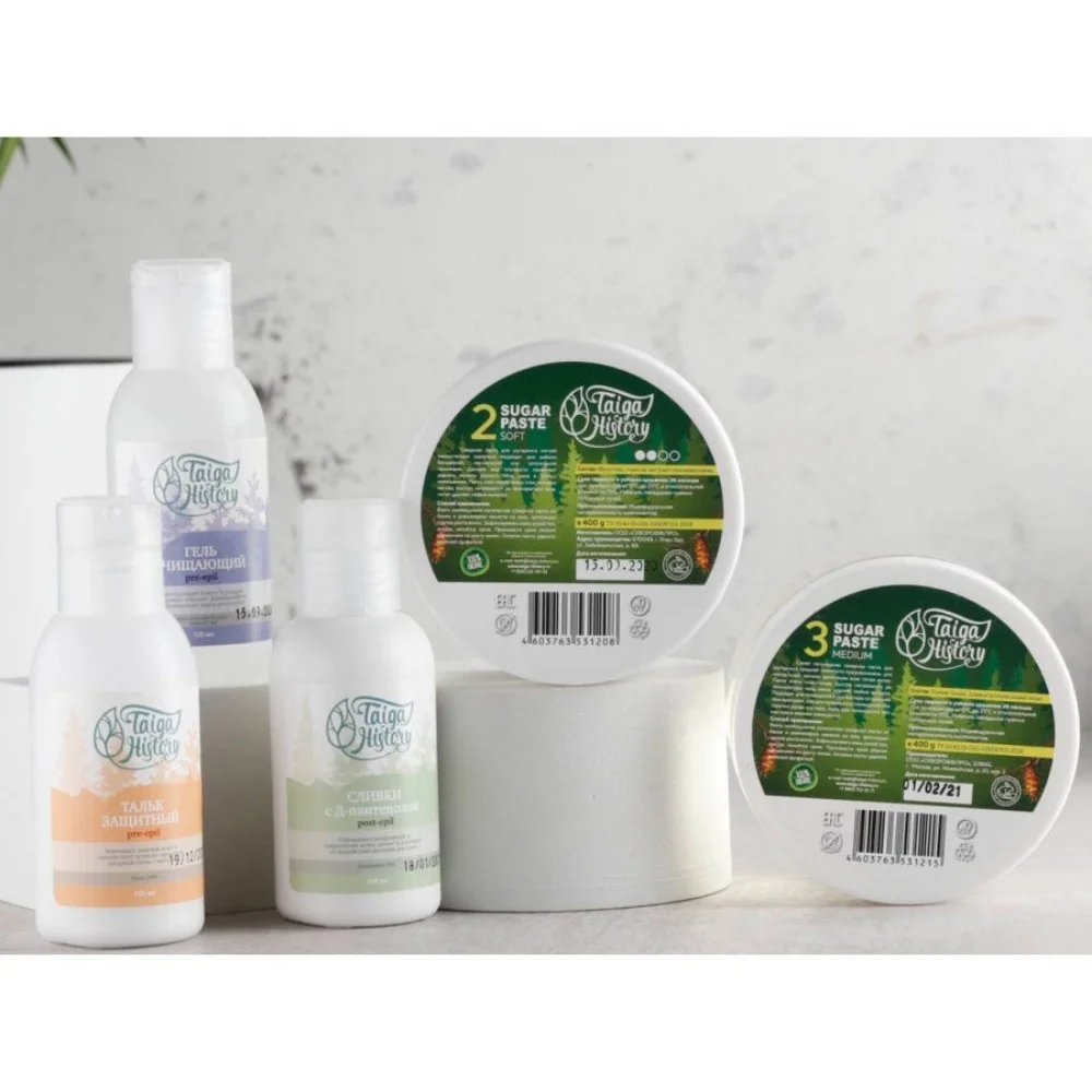 Сливки восстанавливающие с Д-пантенолом после депиляции 100 мл Taiga History Снимает