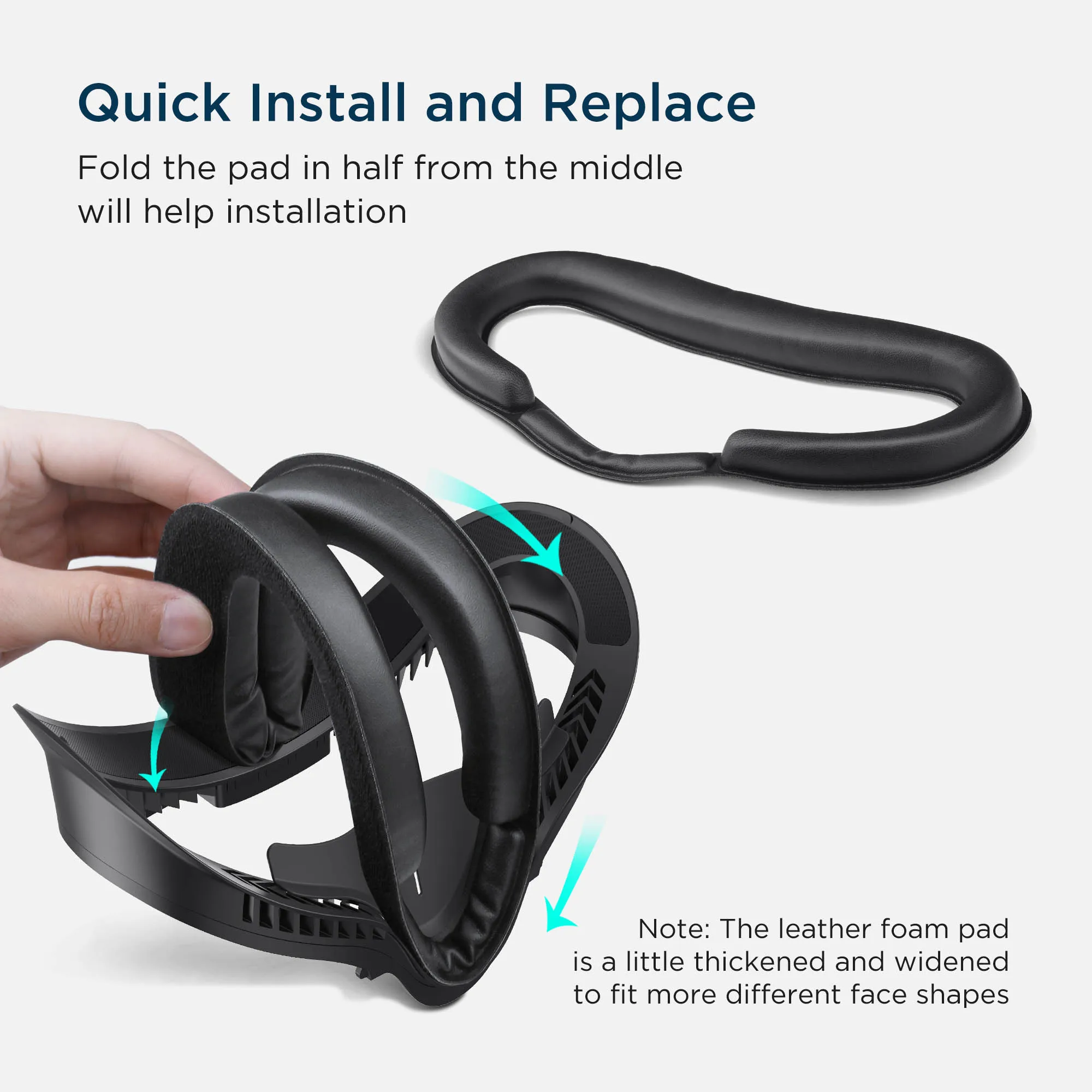 KIWI design Сменный чехол для Oculus Quest 2 VR накладка на лицо защитный коврик глаз