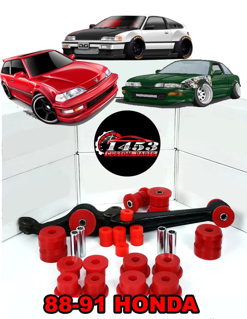 

Комплект втулок 88-91 Honda Civic & CRX (спереди)