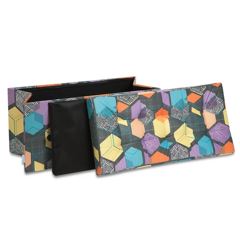 Пуф банкетка складной большой Дели+ Delicatex многоцветный ящик для хранения детских