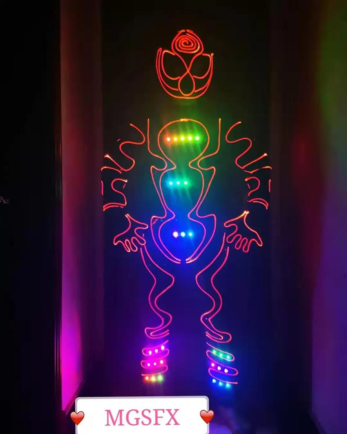 Новинка 2019 светодиодный танцевальный костюм из оптического волокна