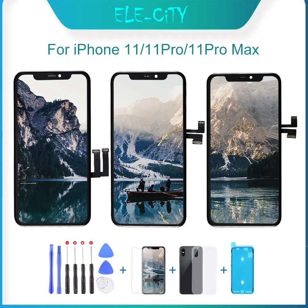 Топ OEM для iPhone 11 Pro Max LCD сенсорный экран AMOLED дисплей дигитайзер сборка iPhone11