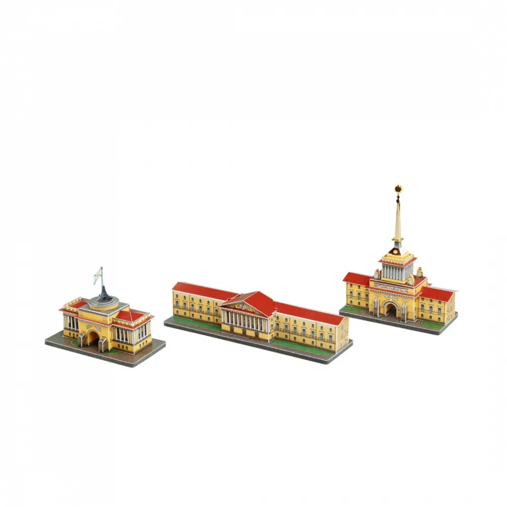 Адмиралтейство (архитектурный ансамбль из 3-х зданий) 3D конструктор Umbum 563 Сборная