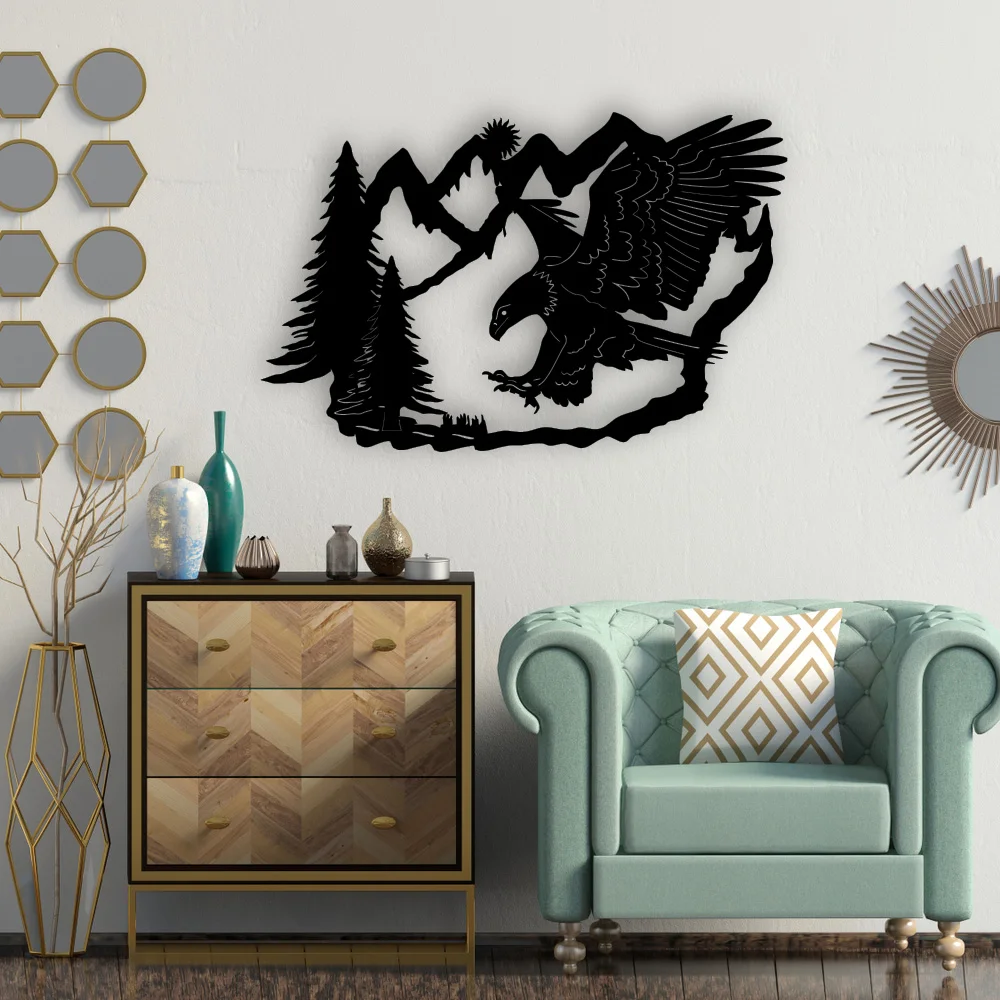 

American Eagle - Metal Wall Art, Metal Wall Decor, Metal Wall Art, Wall Decor Interior, Housewarming Gift, Metal Wall