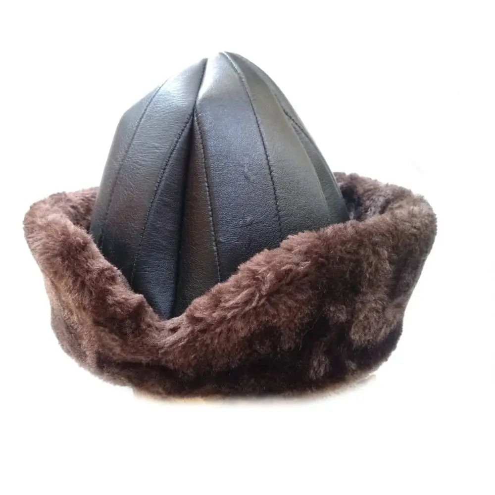 Шляпа из кожи оттоманка с лошадью для стрельбы лука средневековая